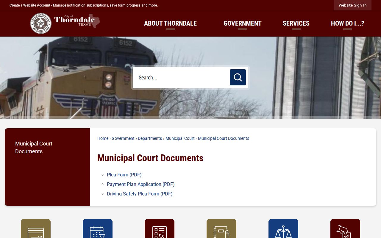 Thorndale criminal municipal court document center