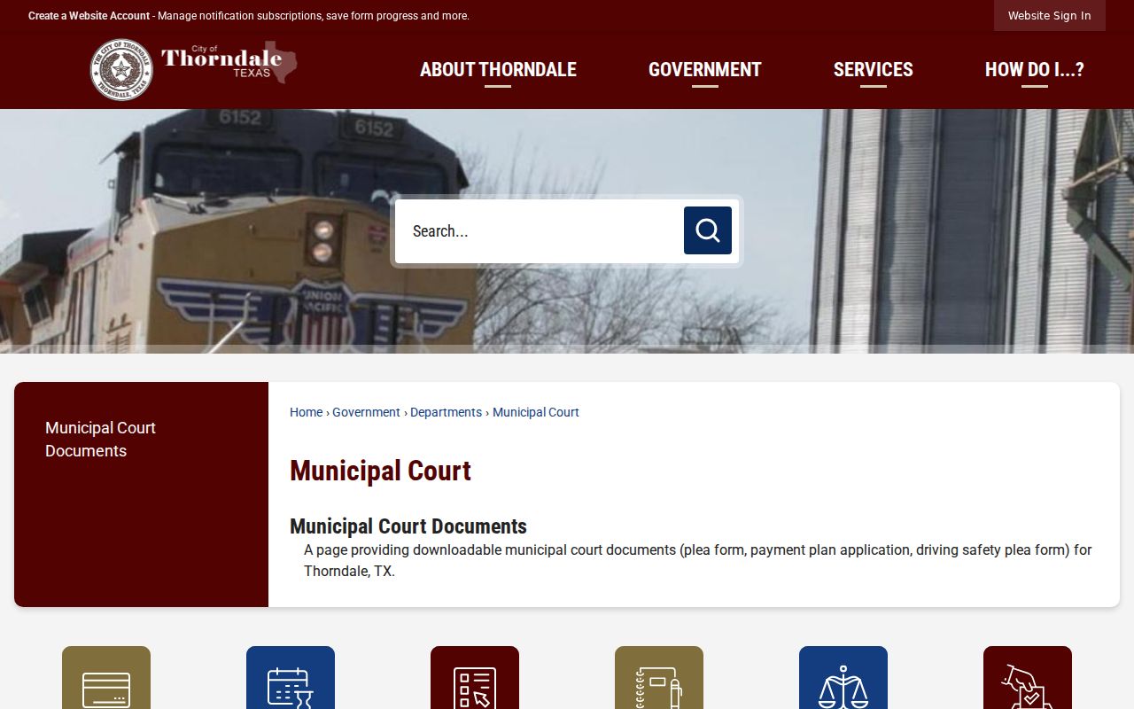 Thorndale criminal municipal court record information